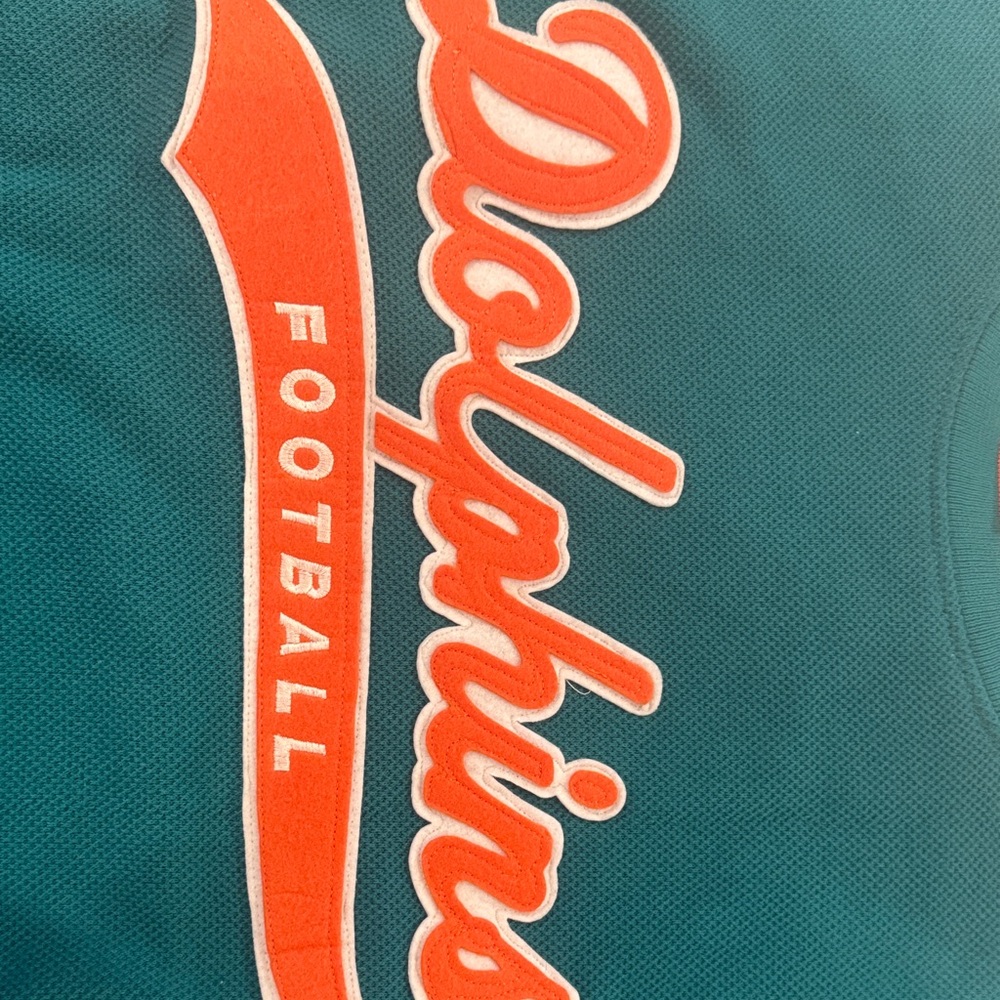 Vintage Dolphins Football Teal Sweatshirt - Picture 4 of 4